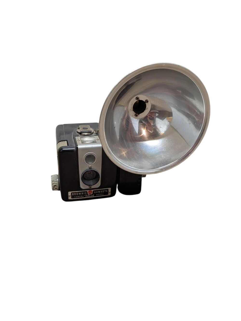 Flash Vintage KODAK Brownie Hawkeye Camera w/ Large Silver Reflector 620 Film